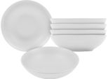 1.06 Piatto Fondo In Bianco Opaco - Set Di 6 / Ø 20,5 Cm - Piatto Fondo (6 / 20,5 Cm)