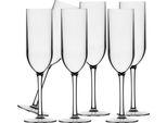 Bicchiere Da Champagne Happy Set Da 6, In Plastica, Infrangibile