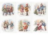 Set Di Carta Craft Per Scrapbooking Riso - Itd - RSM130 Bambini Albero Di Natale Neve
