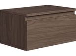 Selsey Bemmi - Comodino A Parete Con Cassetto, Noce Wisconsin, 49 Cm