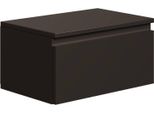 Selsey Bemmi - Comodino Da Parete Con Cassetto, Nero, 49 Cm