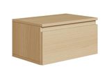 Selsey Bemmi - Comodino A Parete Con Cassetto, Rovere Lindberg, 49 Cm