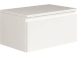 Selsey Bemmi - Comodino A Parete Con Cassetto, Bianco, 49 Cm