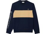 Lacoste - Felpa Girocollo Uomo/Donna Unisex GT238 (Xs) (Blu Navy)