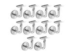 Set Di Staffe Per Corrimano Aopunly 10 Pezzi Staffa Per Corrimano In Acciaio Inox Supporto Per Ringhiera Curva Supporto