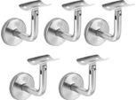 Set Di Staffe Per Corrimano Aopunly 5 Pezzi In Acciaio Inox Staffa Per Corrimano Supporto Per Ringhiera Curva