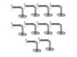 Set Di Staffe Per Corrimano Tolletour 10 Pezzi Staffa Per Corrimano In Acciaio Inox Supporto Per Ringhiera Curva Supporto