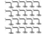 Set Di Staffe Per Corrimano Tolletour 20 Pezzi Staffa Per Corrimano In Acciaio Inox Supporto Per Ringhiera Curva Supporto