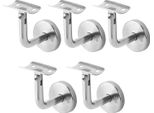 Set Di Staffe Per Corrimano Clanmacy 5 Pezzi In Acciaio Inox Staffa Per Corrimano Supporto Per Ringhiera Curva Supporto