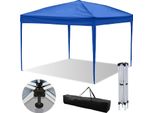 Jayseuw Gazebo 3 X 3M Pop Up Pieghevole Gazebo Da Giardino Pieghevole, Protezione Uv 50+ Gazebo Tende Da Festa Per Campeggio / Giardino / Matrimonio / Spiaggia, Lati Ohn Blu