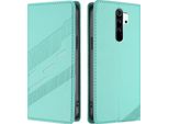 Custodia Per Xiaomi Redmi Note 8 Pro, Custodia A Portafoglio In Finto Cuoio Con Slot Per Schede E Funzione Stand TüRkis