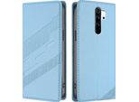 Custodia Per Xiaomi Redmi Note 8 Pro, Custodia A Portafoglio In Finto Cuoio Con Slot Per Schede E Funzione Stand Hellblau