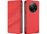 Custodia Per Xiaomi Redmi A3 / Poco C61, Custodia A Portafoglio In Finto Cuoio Con Slot Per Schede E Funzione Stand Rot