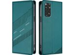 Custodia Per Xiaomi Redmi Note 11S/Note 11 4G/Note 12S, Custodia A Portafoglio In Finto Cuoio Con Slot Per Carte E Funzione Stand GrüN