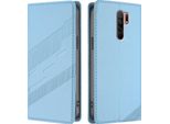 Custodia Per Xiaomi Redmi 9, Custodia A Portafoglio In Finto Cuoio Con Slot Per Schede E Funzione Stand Hellblau
