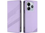 Custodia Per Xiaomi Redmi Note 14 4G, Custodia Portafoglio In Finto Cuoio Con Slot Per Schede E Funzione Stand Violett