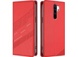 Custodia Per Xiaomi Redmi Note 8 Pro, Custodia Portafoglio In Finto Cuoio Con Slot Per Schede E Funzione Stand Rot