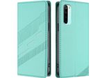 Custodia Per Xiaomi Redmi Note 8, Custodia A Portafoglio In Finto Cuoio Con Slot Per Schede E Funzione Stand TüRkis