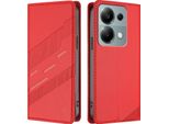 Custodia Per Xiaomi Redmi Note 13 Pro 4G/Poco M6 Pro 4G, Custodia A Portafoglio In Finto Cuoio Con Slot Per Schede E Funzione Stand Rot