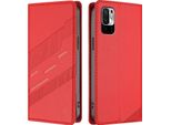 Custodia Per Xiaomi Redmi Note 10 5G/Poco M3 Pro, Custodia Portafoglio In Finto Cuoio Con Slot Per Schede E Funzione Stand Rot