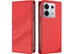Custodia Per Xiaomi Redmi Note 13 Pro 5G/Poco X6, Custodia A Portafoglio In Finto Cuoio Con Slot Per Schede E Funzione Stand Rot