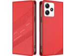 Custodia Per Xiaomi Redmi 12 / Poco M6 Pro 5G, Custodia Portafoglio In Finto Cuoio Con Slot Per Schede E Funzione Stand Rot
