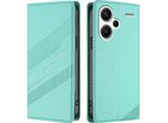 Custodia Per Xiaomi Redmi Note 13 Pro+ 5G, Custodia A Portafoglio In Finto Cuoio Con Slot Per Schede E Funzione Stand TüRkis