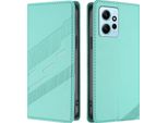 Custodia Per Xiaomi Redmi Note 12 4G, Custodia A Portafoglio In Finto Cuoio Con Slot Per Schede E Funzione Stand TüRkis