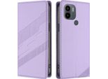 Custodia Per Xiaomi Redmi A/Redmi A2+/Poco C50/Poco C51, Custodia A Portafoglio In Finto Cuoio Con Slot Per Schede E Funzione Stand Violett