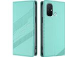 Custodia Per Xiaomi Redmi 12C/Redmi 11A/Poco C55, Custodia A Portafoglio In Finto Cuoio Con Slot Per Carte E Funzione Stand TüRkis