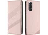 Custodia Per Xiaomi Redmi Note 11S/Note 11 4G/Note 12S, Custodia Portafoglio In Finto Cuoio Con Slot Per Schede E Funzione Stand Rosa