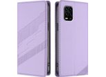 Custodia Per Xiaomi Mi 10 Lite, Custodia A Portafoglio In Finto Cuoio Con Slot Per Schede E Funzione Stand Violett