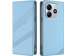 Custodia Per Xiaomi Redmi Note 14 4G, Custodia A Portafoglio In Finto Cuoio Con Slot Per Schede E Funzione Stand Hellblau