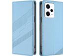 Custodia Per Xiaomi Poco X5 Pro, Custodia A Portafoglio In Finto Cuoio Con Slot Per Carte E Funzione Stand Hellblau