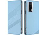 Custodia Per Xiaomi Redmi K60/K60 Pro/Poco F5 Pro, Custodia A Portafoglio In Finto Cuoio Con Slot Per Schede E Funzione Stand Hellblau