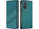 Custodia Per Xiaomi Redmi Note 11 Pro 5G/4G/Note 12 Pro 4G, Custodia A Portafoglio In Finto Cuoio Con Slot Per Schede E Funzione Stand GrüN
