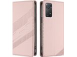 Custodia Per Xiaomi Redmi Note 11 Pro 5G/4G/Note 12 Pro 4G, Custodia A Portafoglio In Finto Cuoio Con Slot Per Schede E Funzione Stand Rosa
