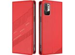 Custodia Per Xiaomi Redmi 10, Custodia A Portafoglio In Finto Cuoio Con Slot Per Schede E Funzione Stand Rot