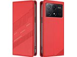 Custodia Per Xiaomi Poco X6 Pro, Custodia A Portafoglio In Finto Cuoio Con Slot Per Schede E Funzione Stand Rot