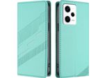 Custodia Per Xiaomi Poco X5 Pro, Custodia A Portafoglio In Finto Cuoio Con Slot Per Carte E Funzione Stand TüRkis