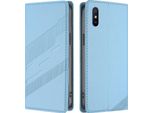Custodia Per Xiaomi Redmi 9A, Custodia A Portafoglio In Finto Cuoio Con Slot Per Schede E Funzione Stand Hellblau