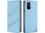 Custodia Per Xiaomi Redmi 12C/Redmi 11A/Poco C55, Custodia A Portafoglio In Finto Cuoio Con Slot Per Schede E Funzione Stand Hellblau