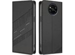 Custodia Per Xiaomi Poco X3/Poco X3 Nfc/Poco X3 Pro, Custodia A Portafoglio In Finto Cuoio Con Slot Per Carte E Funzione Stand Schwarz