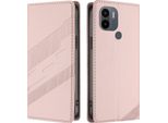 Custodia Per Xiaomi Redmi A/Redmi A2+/Poco C50/Poco C51, Custodia A Portafoglio In Finto Cuoio Con Slot Per Carte E Funzione Stand Rosa