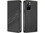 Custodia Per Xiaomi Poco M4 Pro 5G, Custodia A Portafoglio In Finto Cuoio Con Slot Per Schede E Funzione Stand Schwarz