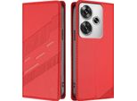 Custodia Per Xiaomi Poco F6, Custodia A Portafoglio In Finto Cuoio Con Slot Per Schede E Funzione Stand Rot