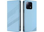 Custodia Per Xiaomi 13, Custodia A Portafoglio In Finto Cuoio Con Slot Per Schede E Funzione Stand Hellblau