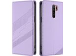 Custodia Per Xiaomi Redmi 9, Custodia A Portafoglio In Finto Cuoio Con Slot Per Schede E Funzione Stand Violett