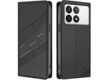 Custodia Per Xiaomi 14T, Custodia A Portafoglio In Finto Cuoio Con Slot Per Schede E Funzione Stand Schwarz