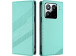 Custodia Per Xiaomi 15 Pro, Custodia A Portafoglio In Finto Cuoio Con Slot Per Schede E Funzione Stand TüRkis